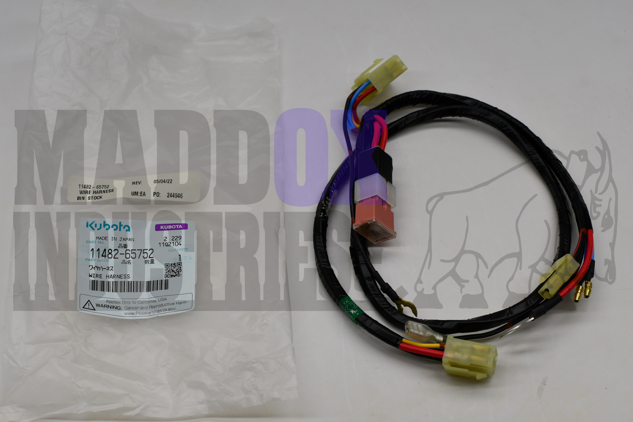 Kubota 11482-65752 Wiring Harness